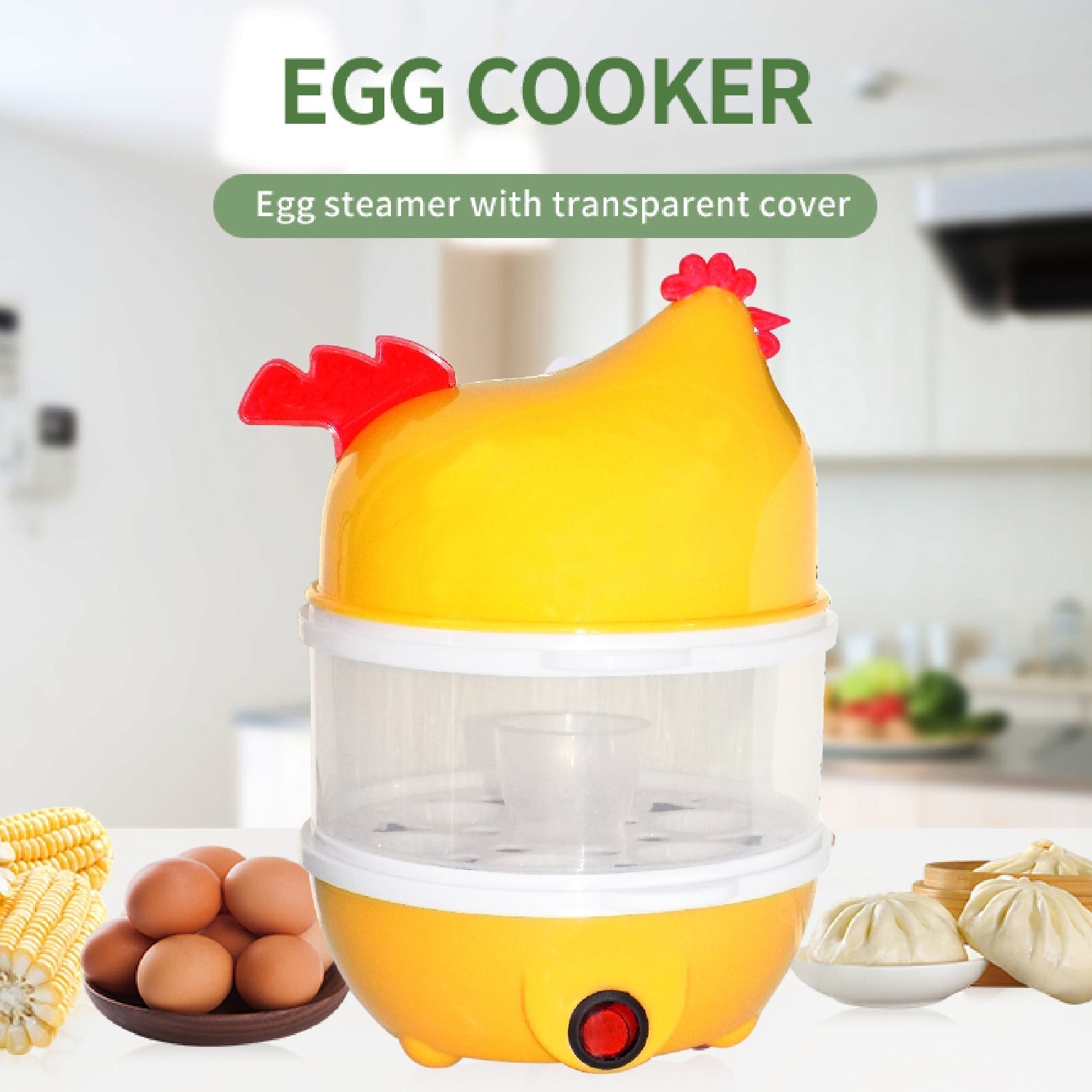 Egg Boiler / Poacher / Cooker / Electric Steamer (1 Layer, 2 Layer, 3 Layer)