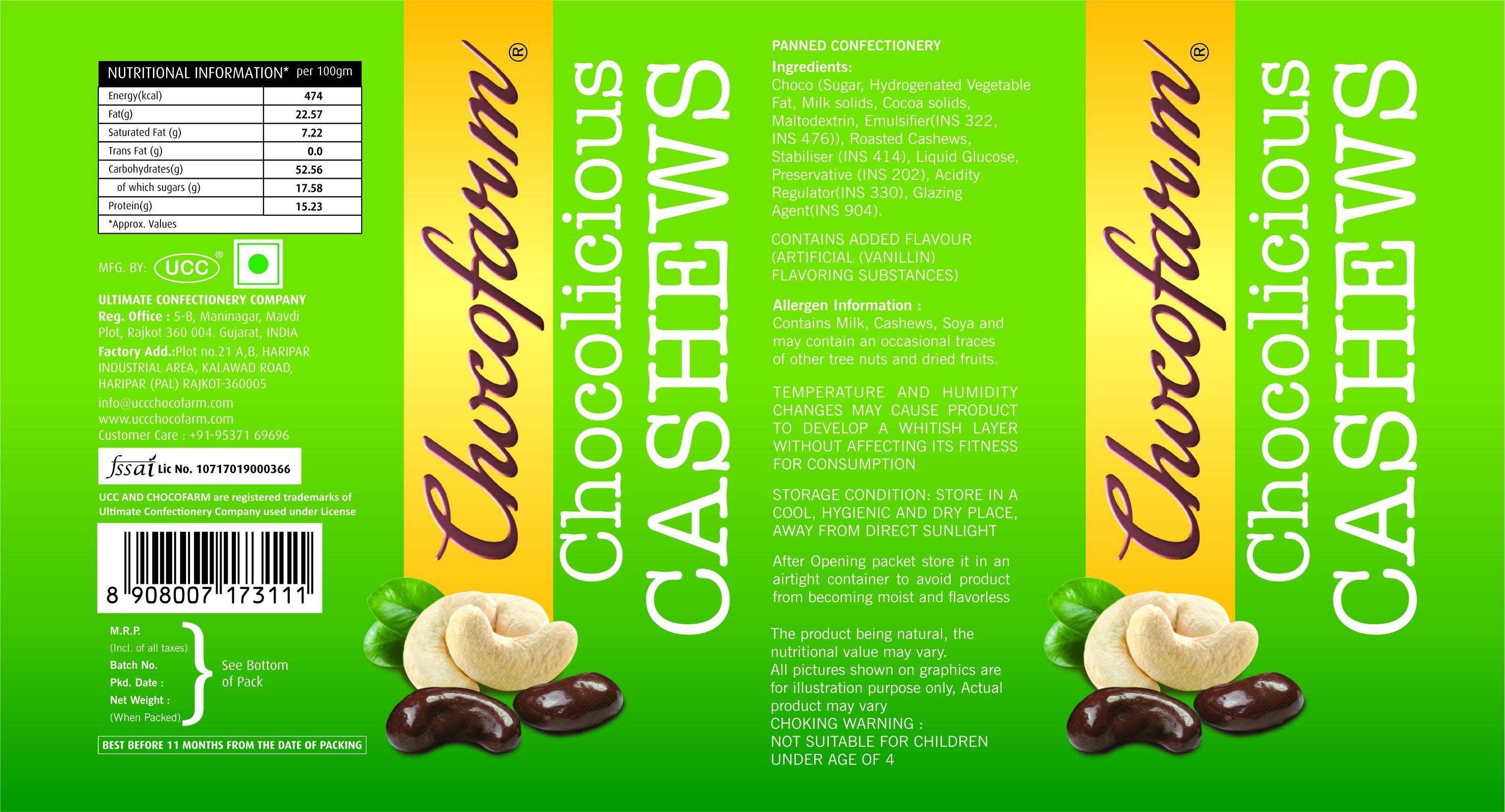0042 Chocolate Roasted Cashew (96 Gms) - SkyShopy