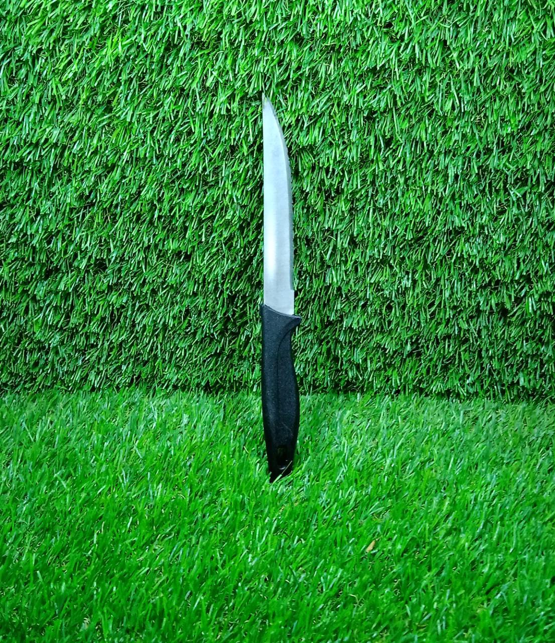 2373 Stainless Steel knife and Kitchen Knife with Black Grip Handle. DeoDap