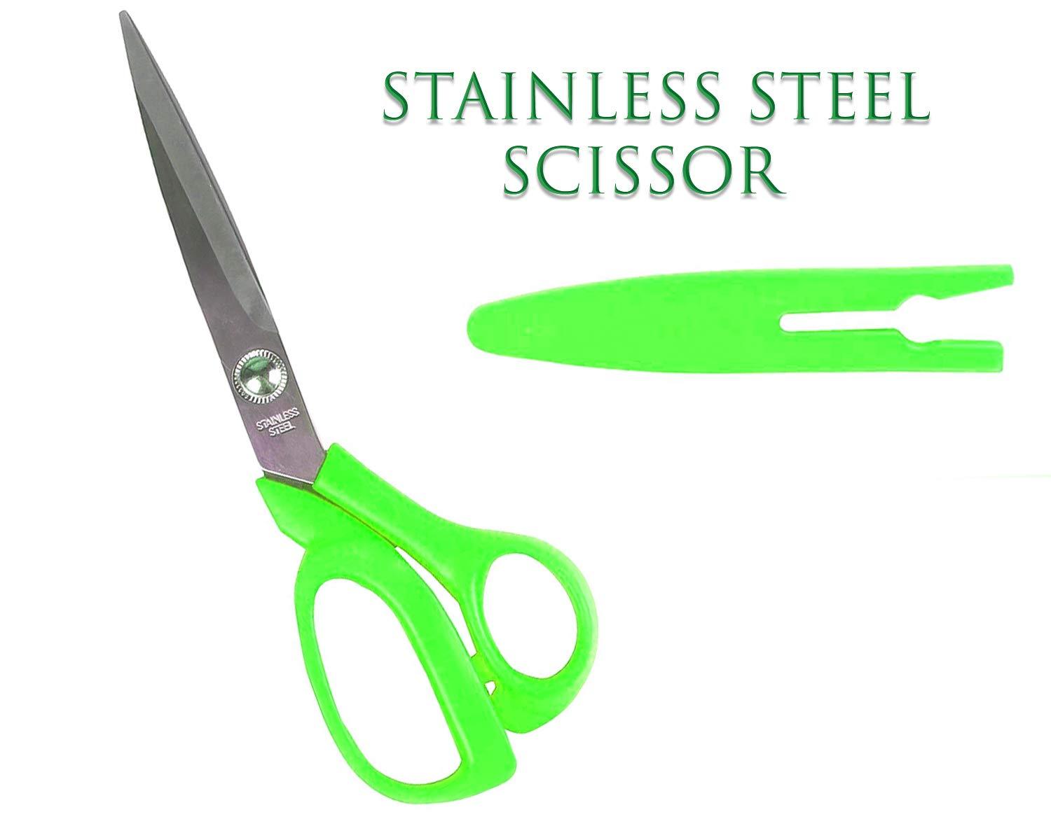 0555 stainless Steel Scissors with Cover 8inch - SkyShopy
