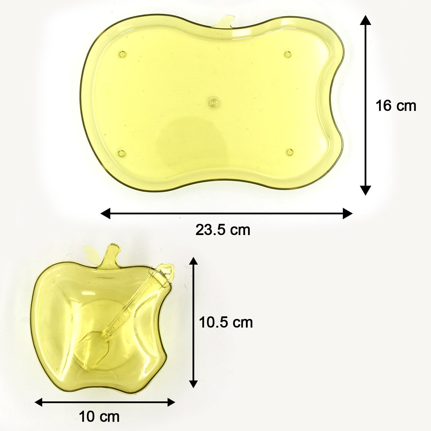 2752 Apple Shape Tray Bowl Used For Serving Snacks And Various Food Stuffs. freeshipping - DeoDap