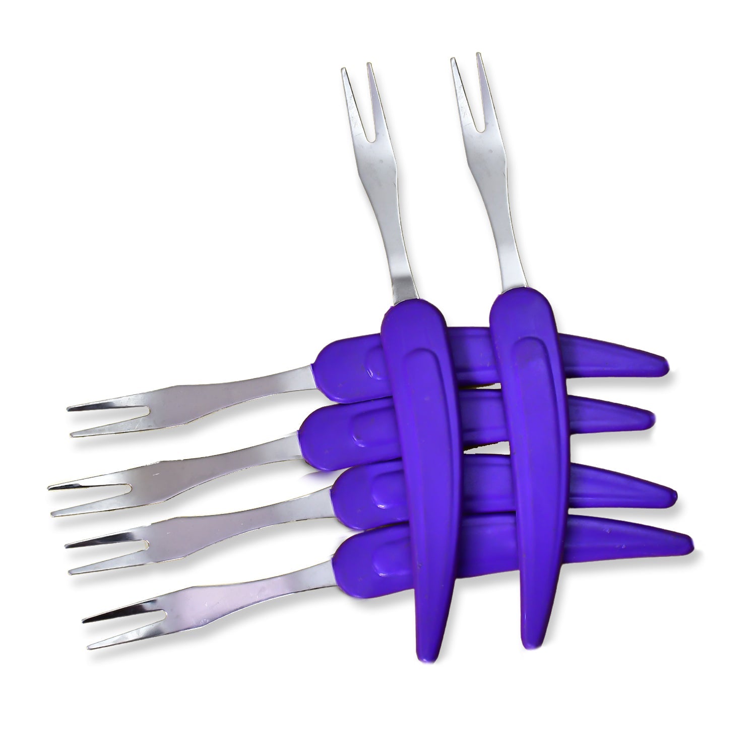 2401 Vegetable Fruit Fork Spoon Set Food Grade Salad Dessert Cake Pastry Fruit Fork Choice for Home Decor DeoDap