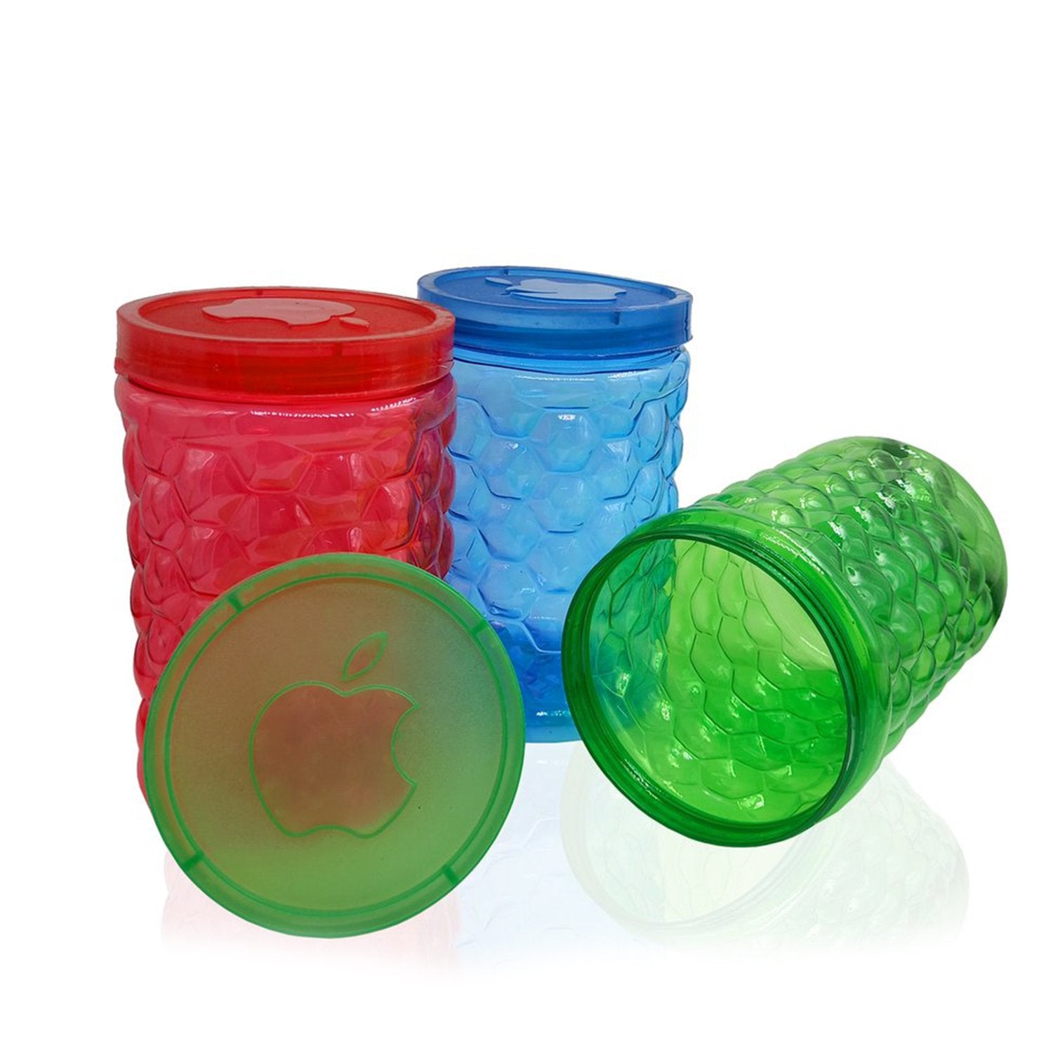 3739 Bubble Transparent Plastic Storage Jar 400ml (1Pc Only)