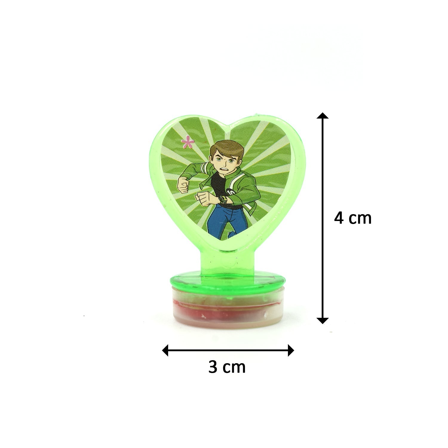 4804 Unique Cartoon character Heart Shape Stamps 6 pieces for Kids Motivation and Reward Theme Prefect Gift for Teachers, Parents and Students (Multicolor) - DeoDap