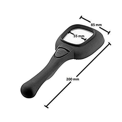 0557 Hand Held Optical Grade Magnifying Glass with 6 LED Lights - SkyShopy