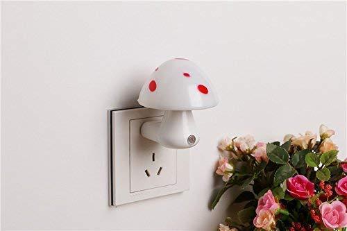 0254 Automatic Night Sensor Mushroom Lamp (0.2 watt, Multicolour) - SkyShopy