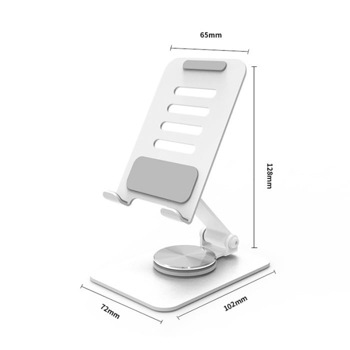 SkyShopy 360° Rotating Cell Phone Stand Adjustable Foldable Desktop Phone Holder iPhone Stand Compatible with All iPhone iPad Tablet 4-10'' Office Desk Accessories(multicolour)