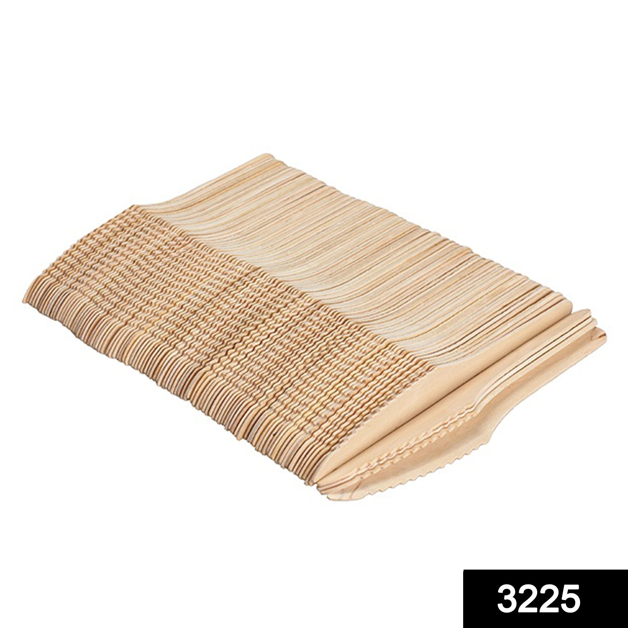 3225 Disposable Eco-friendly Wooden Knifes (Pack of 100) - SkyShopy