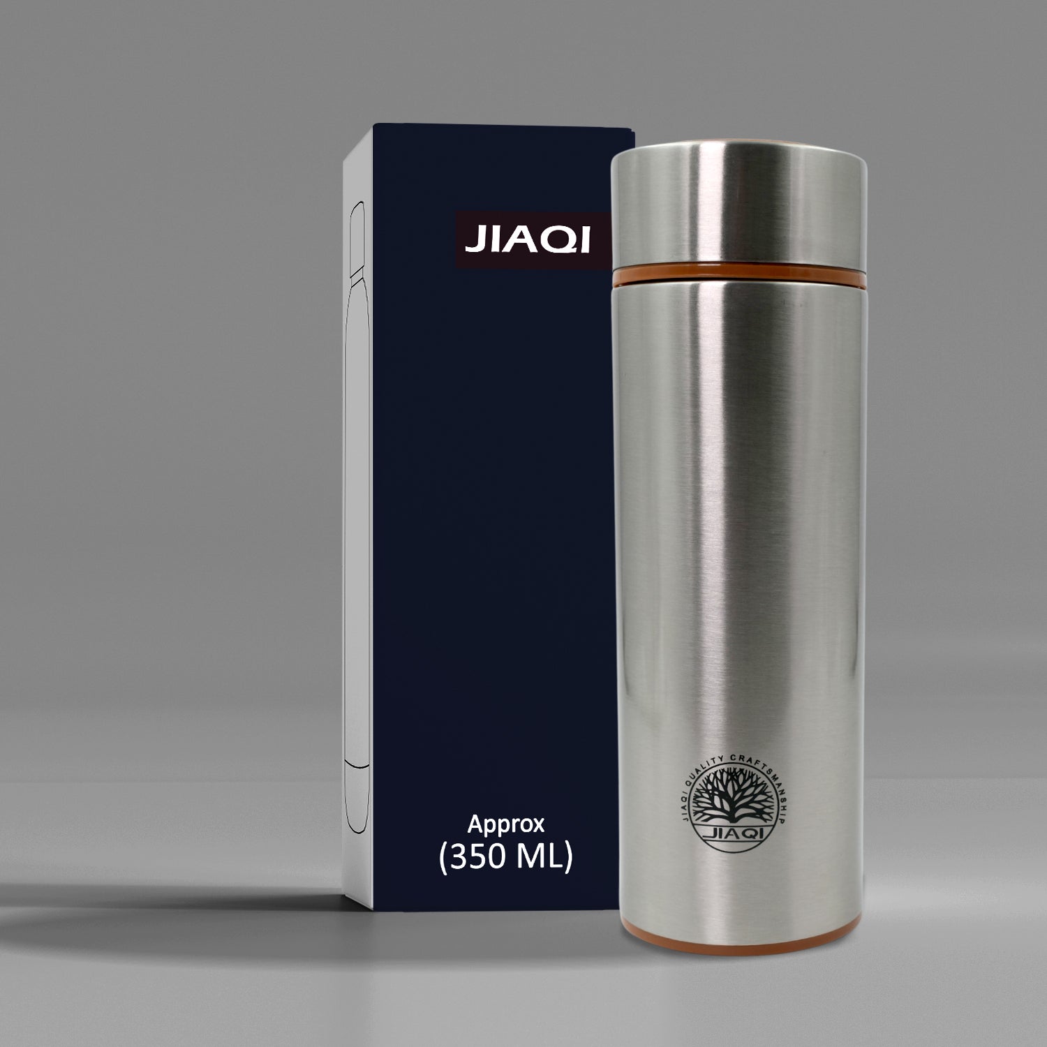 6412  Stainless Steel Water Bottle Carry hot or cold water for long time (Design May Vary)