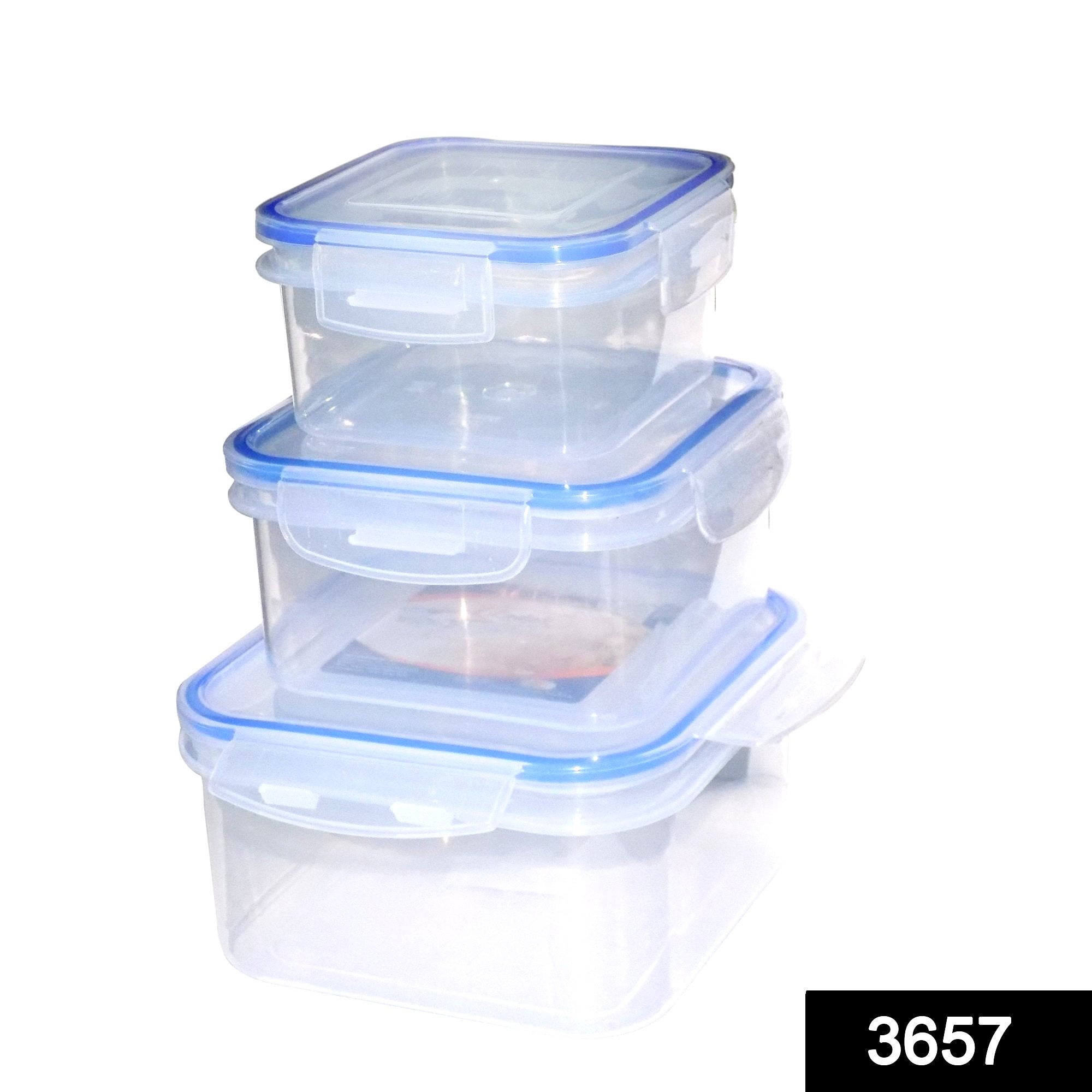 3657 Multipurpose Airtight Food Storage Containers (Set of 3 pcs) - SkyShopy