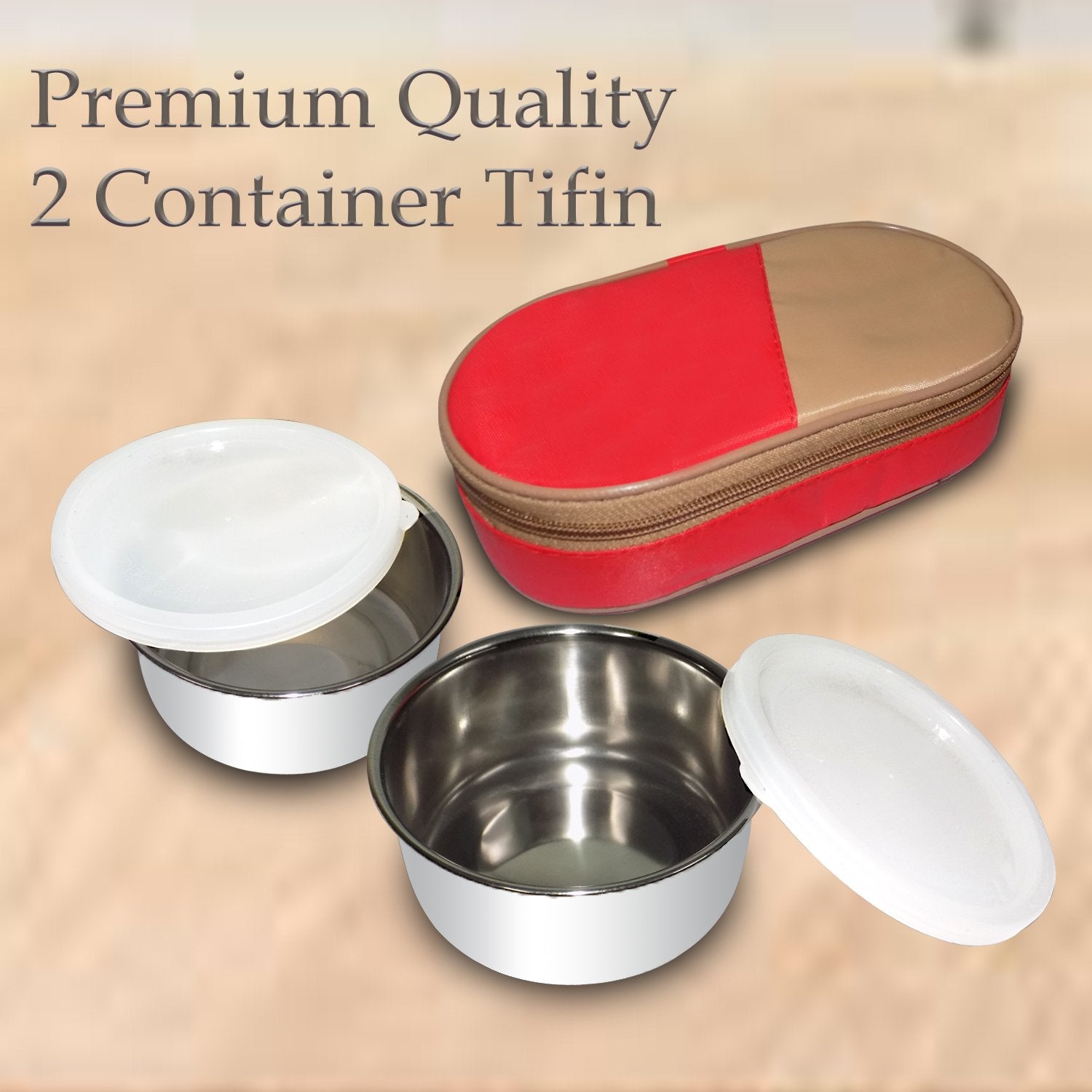 3666 Premium Quality 2 Container Tifin - SkyShopy