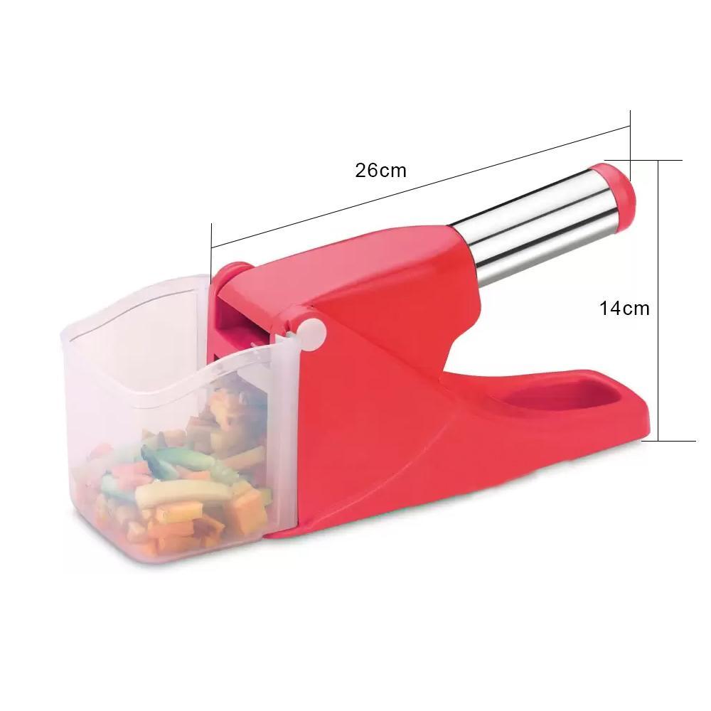 0114 Virgin Plastic French Fry Chipser, Potato Chipser/Potato Slicer with Container - SkyShopy