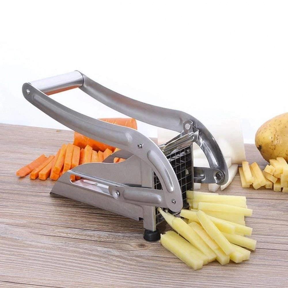 0083A STAINLESS STEEL FRENCH FRIES POTATO CHIPS STRIP CUTTER MACHINE WITH BLADE DeoDap