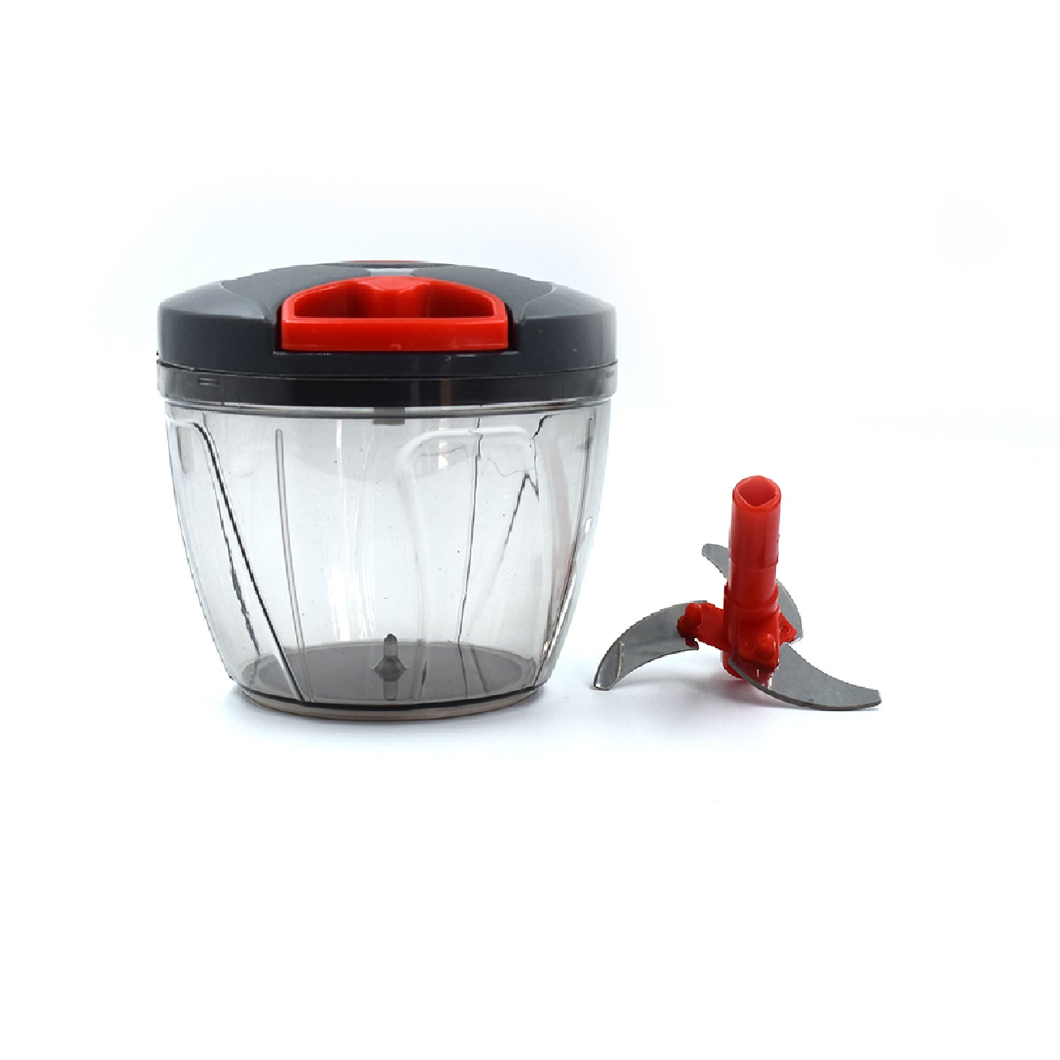 0101 Manual Stainless Steel Compact Hand Held Vegetable Chopper/Slicer (650 ml) DeoDap