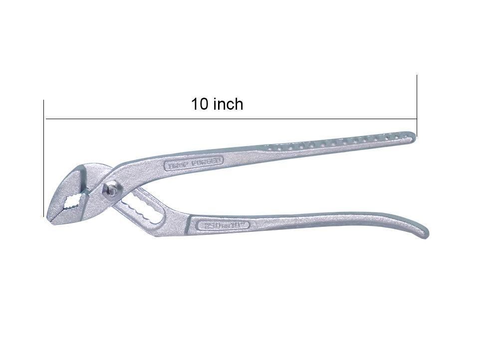 0648 Water Pump Adjustable Plier Wrench Slip Joint Type, Chrome Plated (10 inch) - SkyShopy