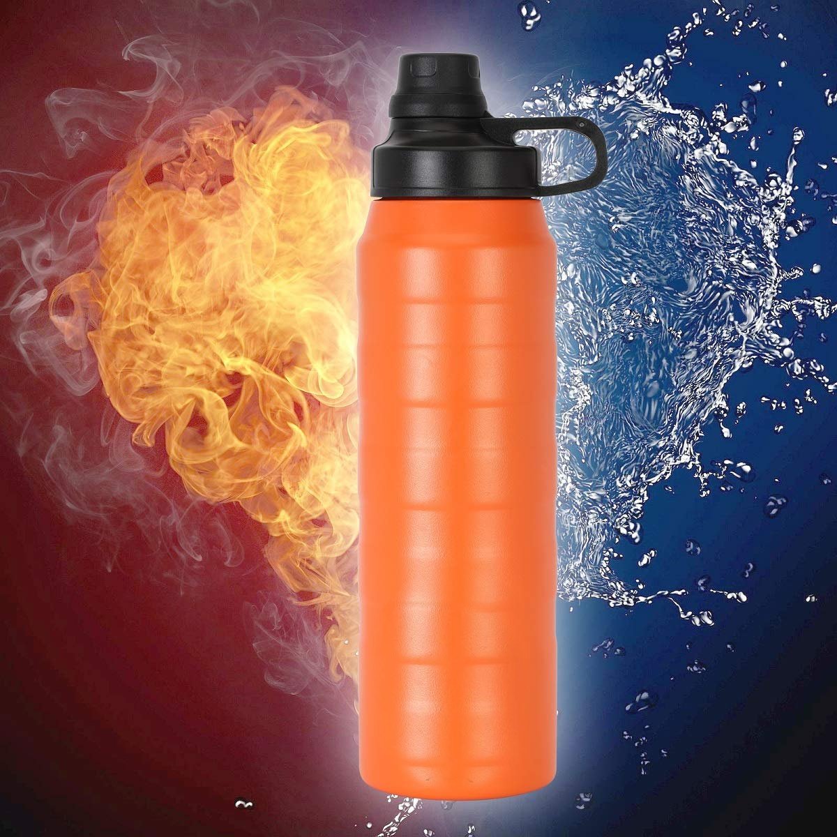 0327 Water Bottle Thermo Steel 900ml, Thermos Flask Water Bottle for Cold Water - SkyShopy