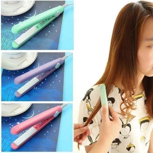 1215 Mini Portable Electronic Hair Straightener and Curler - SkyShopy