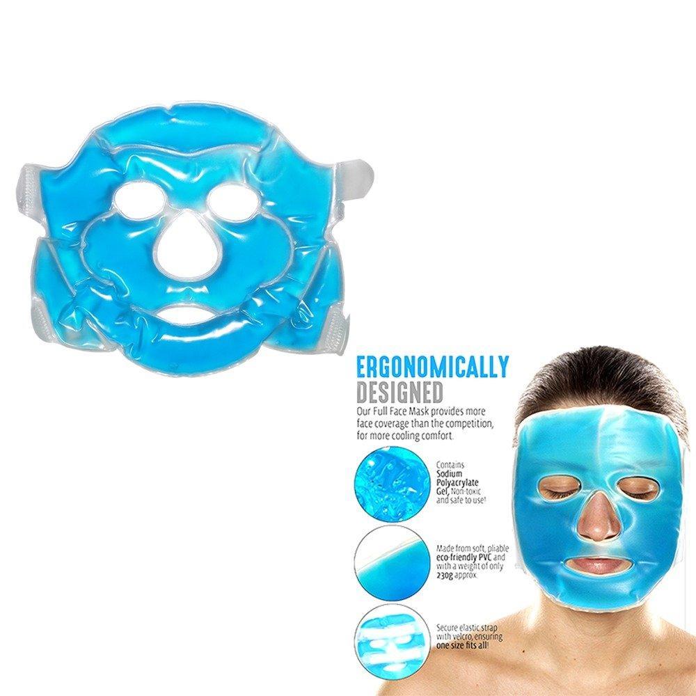 0380 Reusable Cooling Gel Face Mask with Strap-on Velcro, Medium - SkyShopy