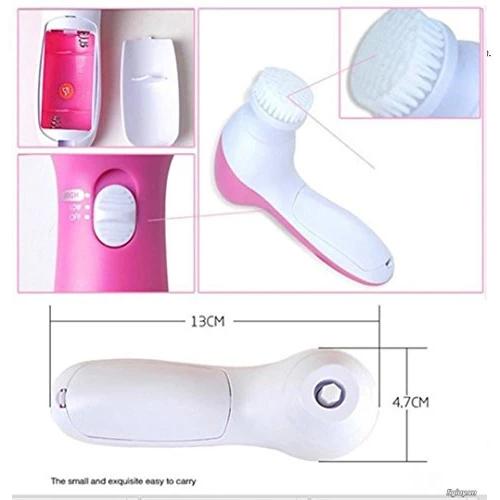 0340 -5-in-1 Smoothing Body & Facial Massager (Pink) - SkyShopy