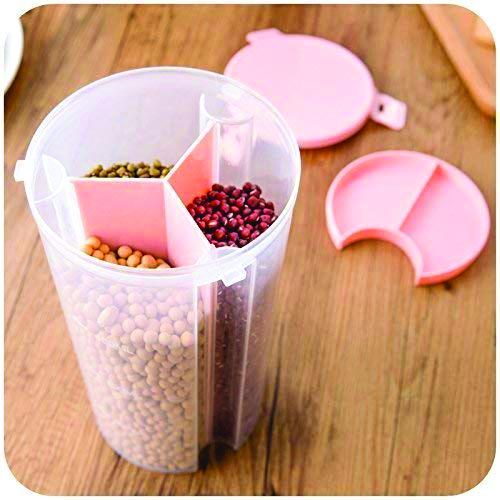0618 3 in 1 Transparent Air Tight Storage Dispenser Container (1500ml) - SkyShopy