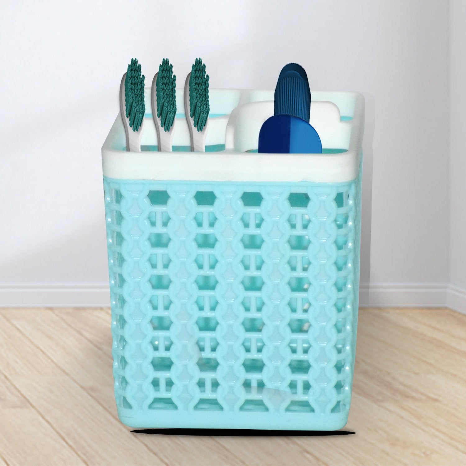 3696 Toothbrush Toothpaste Stand Holder Bathroom Storage - SkyShopy