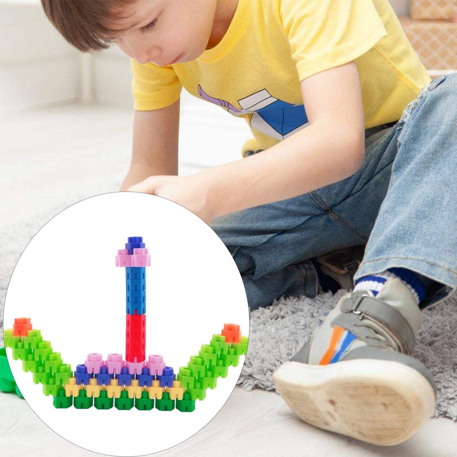 3908 120 Pc Hexa Blocks Toy used in all kinds of household and official places specially for kids and children for their playing and enjoying purposes.
