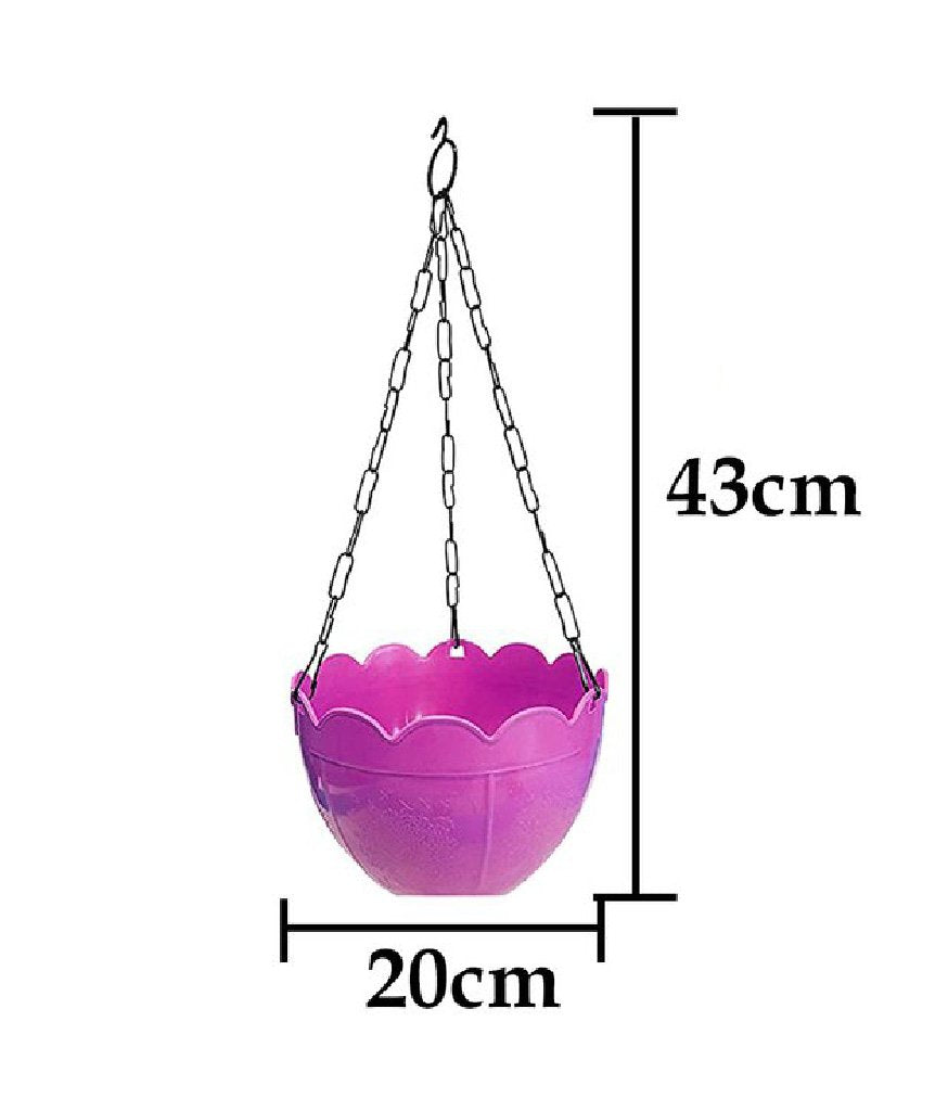 3851 Flower Pot Plant with Hanging Chain for Houseplants Garden Balcony Decoration - SkyShopy
