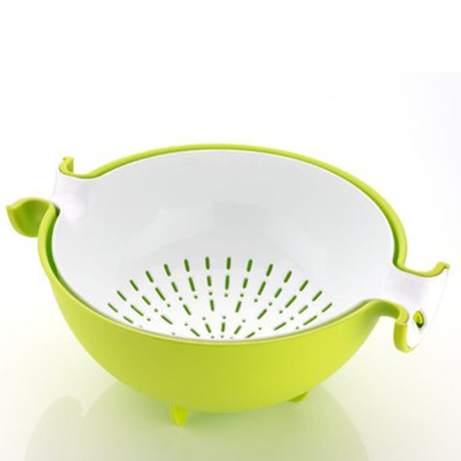 0728 Multifunctional Washing Fruits & Vegetables Basket Strainer and Detachable Drain Basket Bowl - SkyShopy