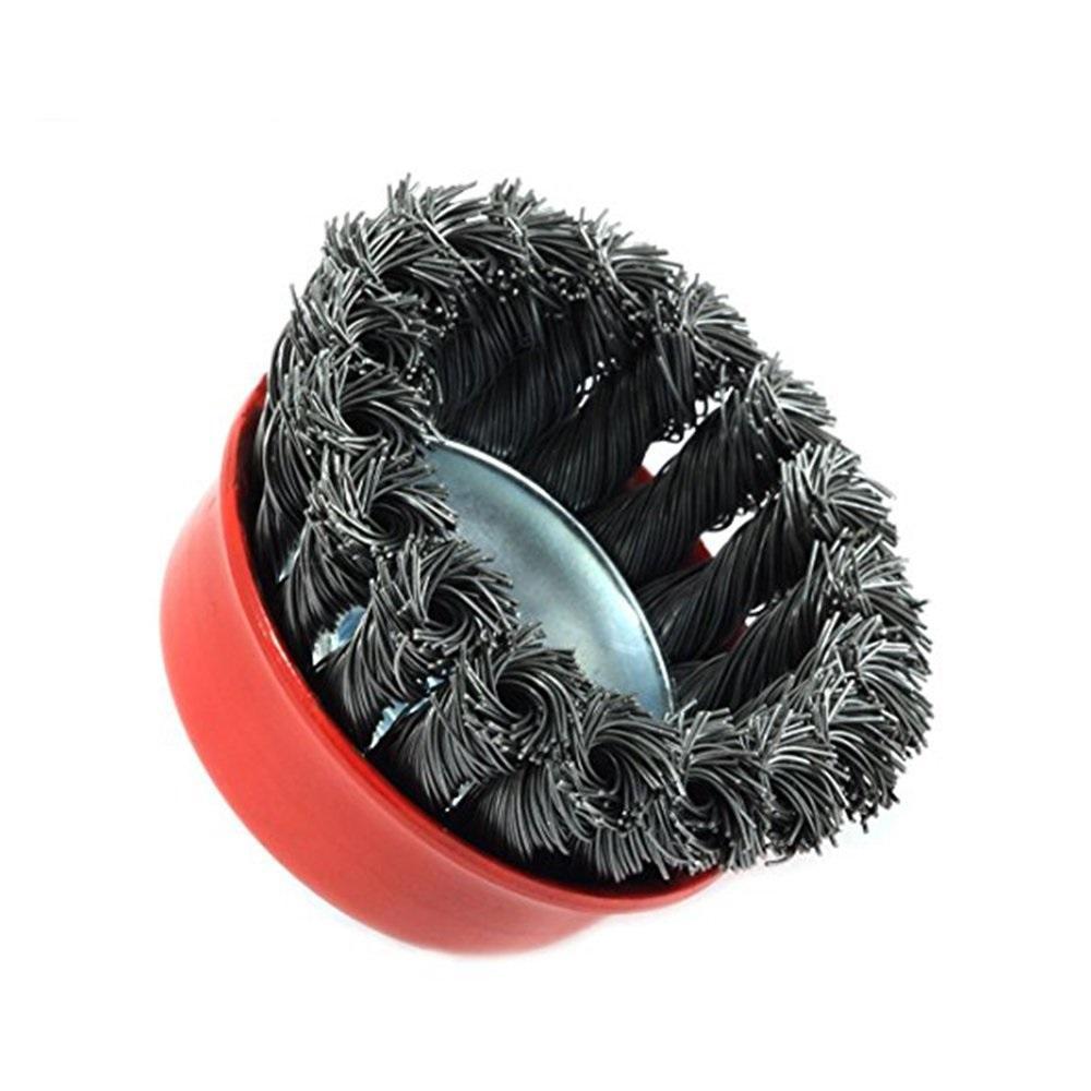 0195 Wire Wheel Cup Brush (Black) - SkyShopy