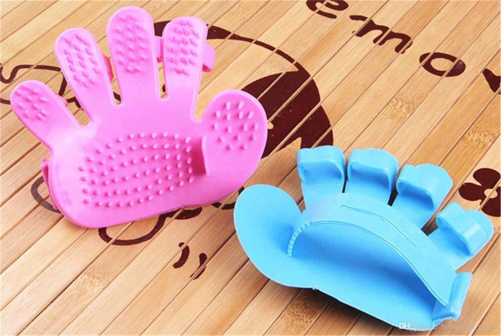 0172 Rubber Pet Cleaning Massaging Grooming Glove Brush - SkyShopy