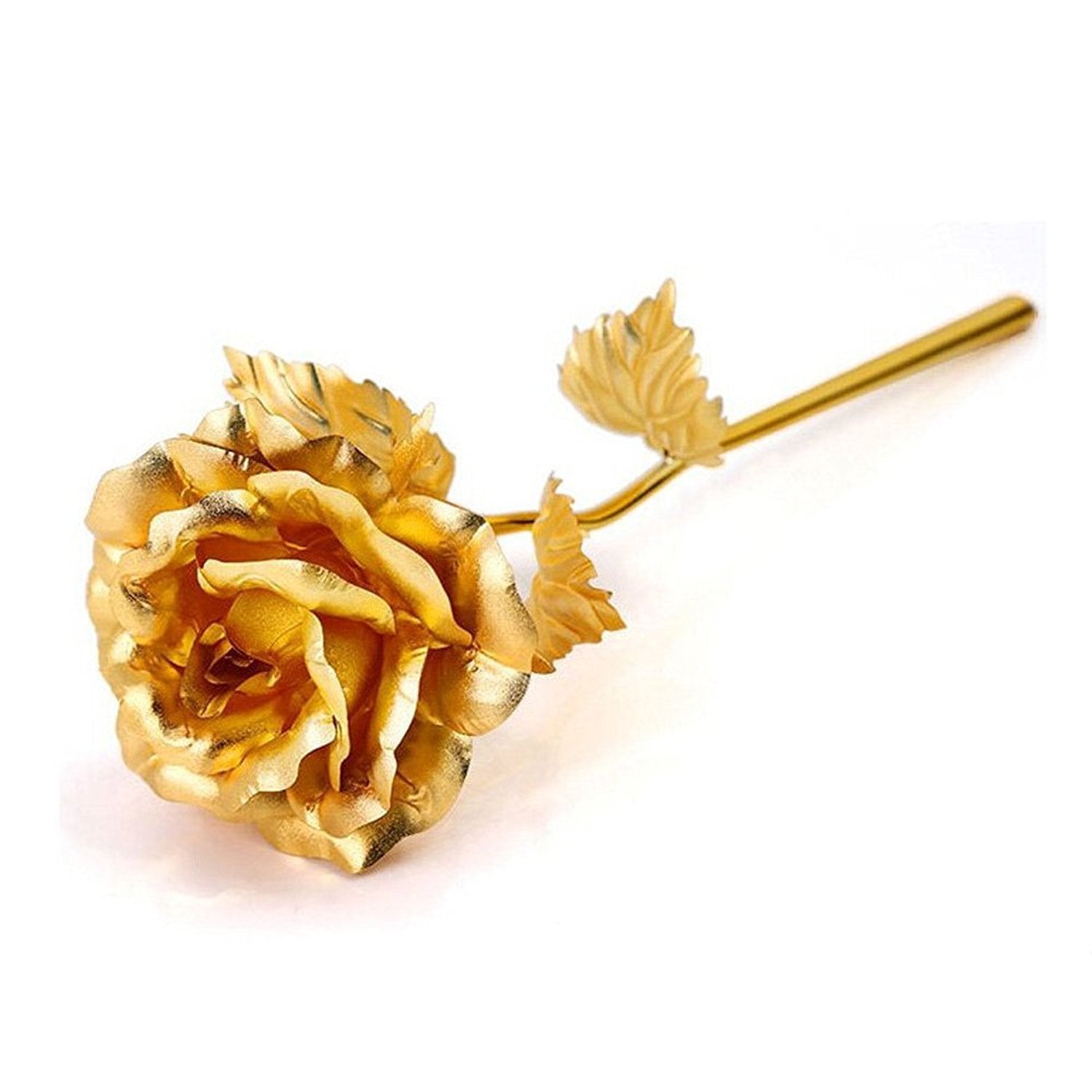 0879 B Golden Rose used in all kinds of places like household, offices, cafe's, etc. for decorating and to look good purposes and all. DeoDap