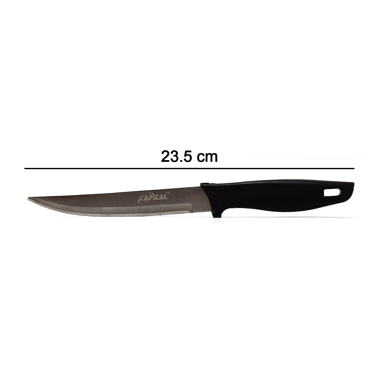 2396 Stainless Steel knife and Kitchen Knife with Black Grip Handle (23.5 Cm ) DeoDap