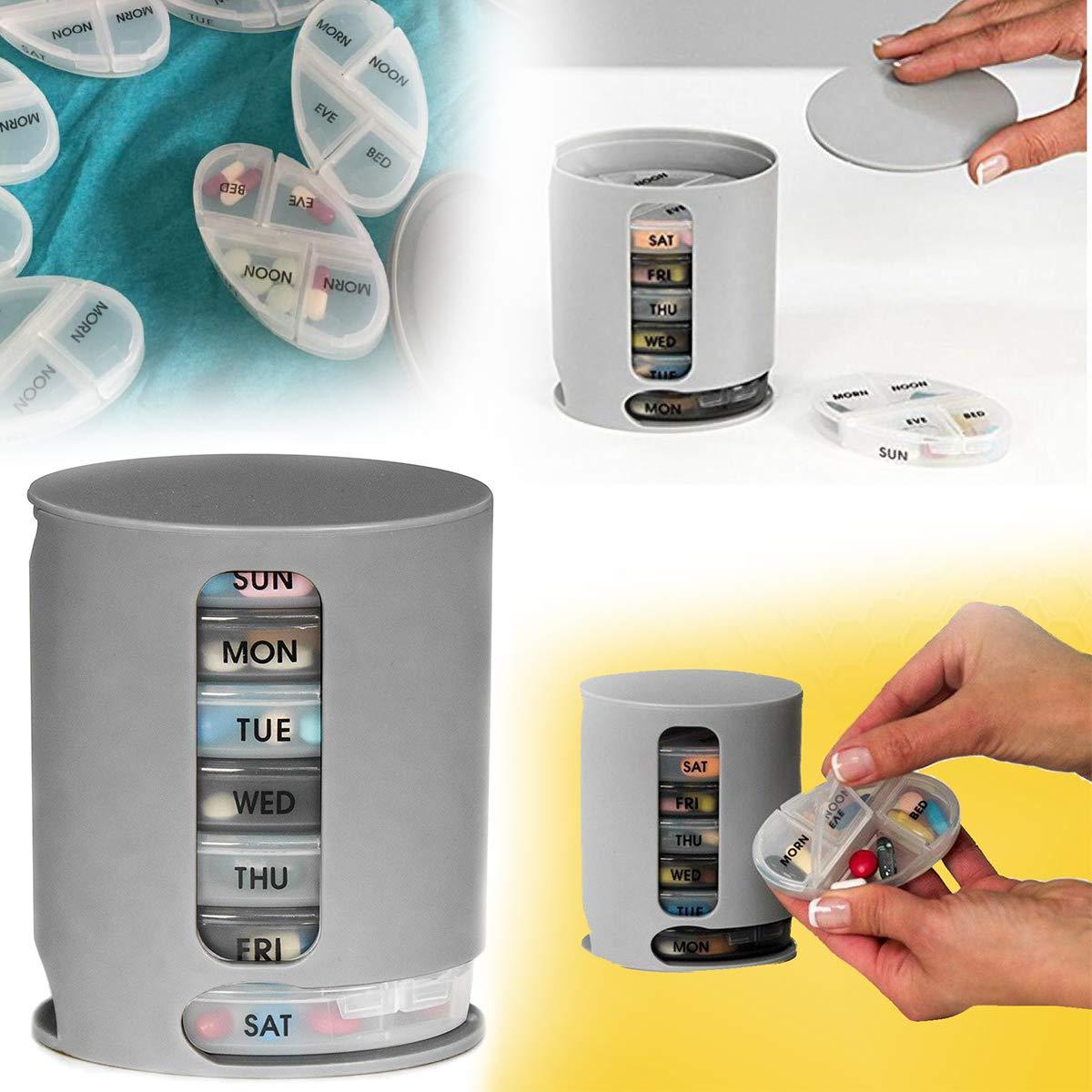 0374 Pill Pro 7 Day Weekly Tablet Medicine Organizer Box - SkyShopy