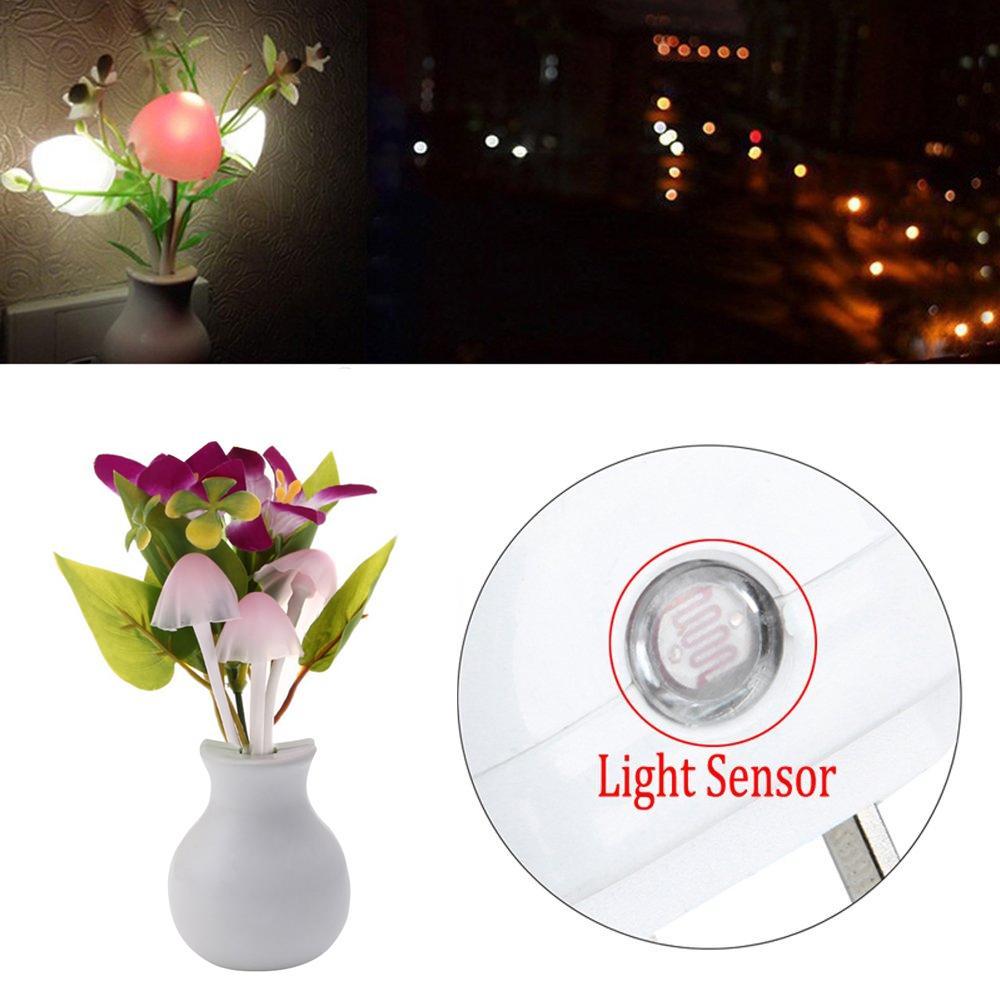 0217 LED Dream Night Light, Auto ON/Off Sensor Mushroom Lamp (Multicolor) - SkyShopy