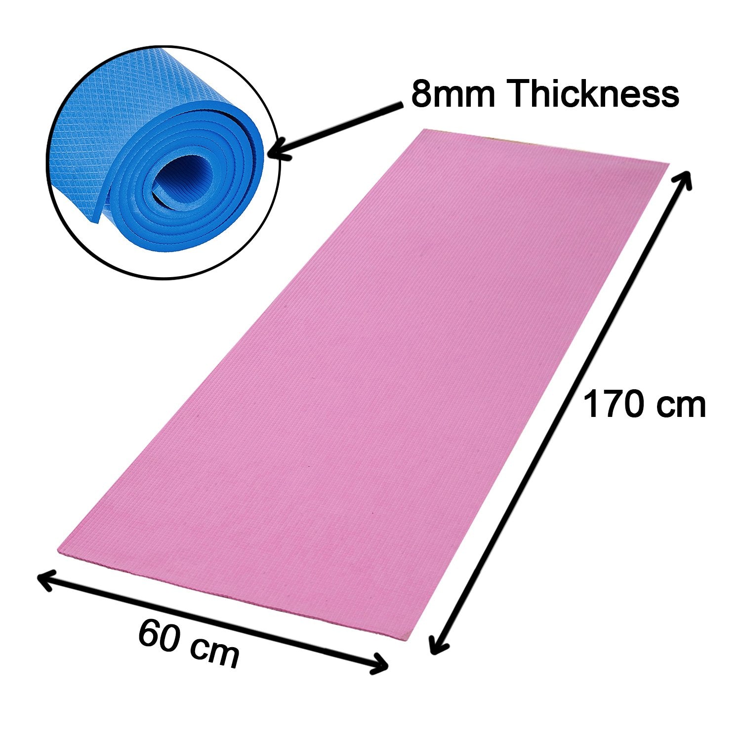 1799 Yoga Mat Multi-use Thick Exercise Mat (8mm Thickness)