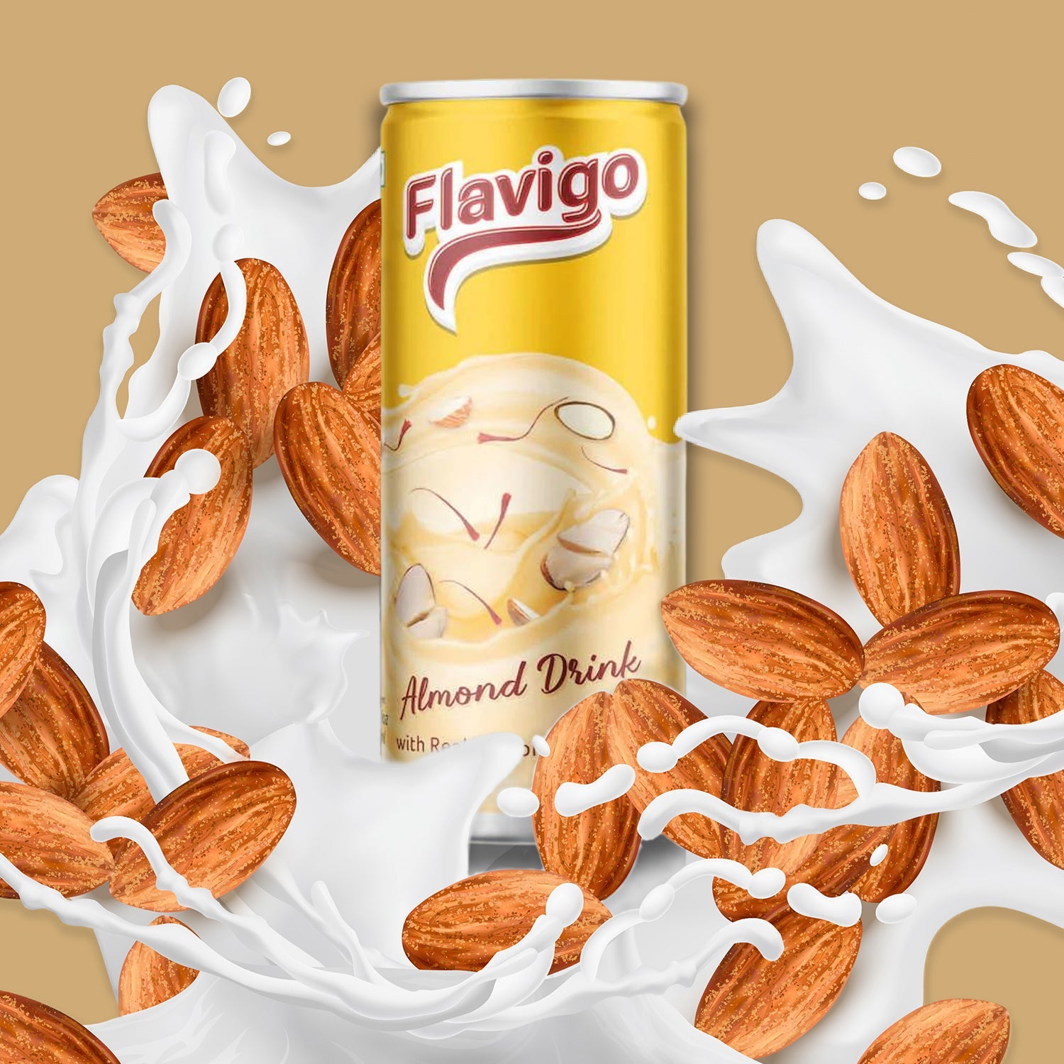 1013 Flavigo Almond Drink Ice Cream Milkshake (180Ml) | Ice cream shakes DeoDap