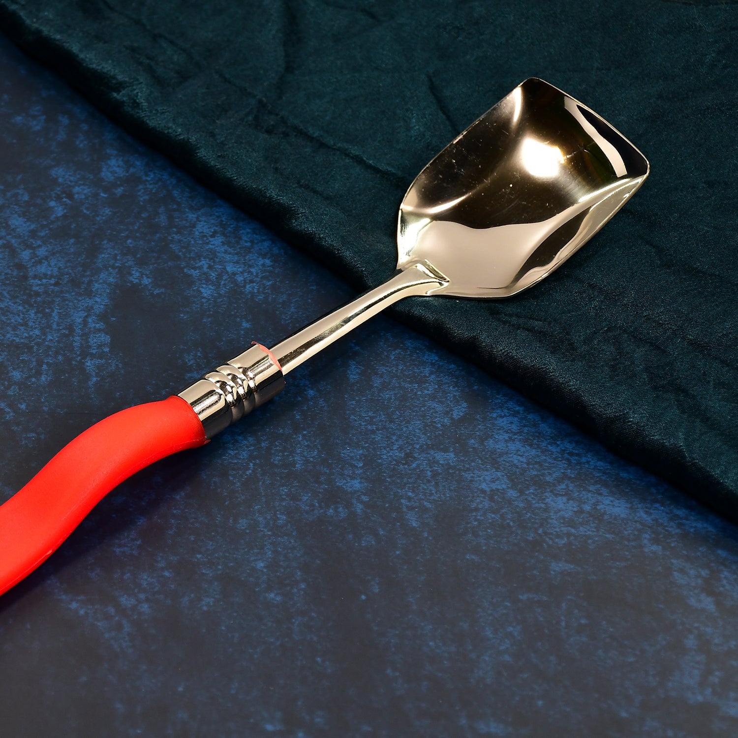 2938 Square Head Spoons Stainless Steel Spoon for Ice Cream, Dessert etc DeoDap