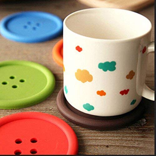 2148  Button Coasters Coffee Mat Pads Place Mat Holder Tea Cup Cushion - SkyShopy