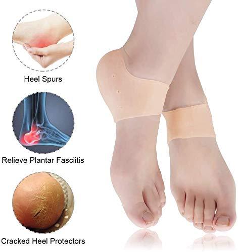 1277 Anti Crack Silicon Gel Heel Moisturizing Socks for Foot Care Men Women (Loose Pack) - SkyShopy