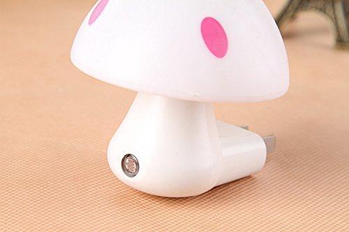 0254 Automatic Night Sensor Mushroom Lamp (0.2 watt, Multicolour) - SkyShopy