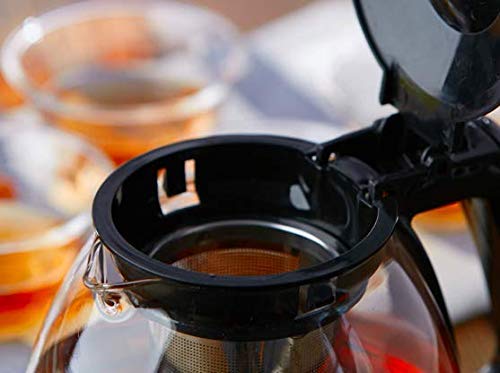 2391 Glass Kettle/Teapot with Stainless Steel Infuser & Lid - SkyShopy