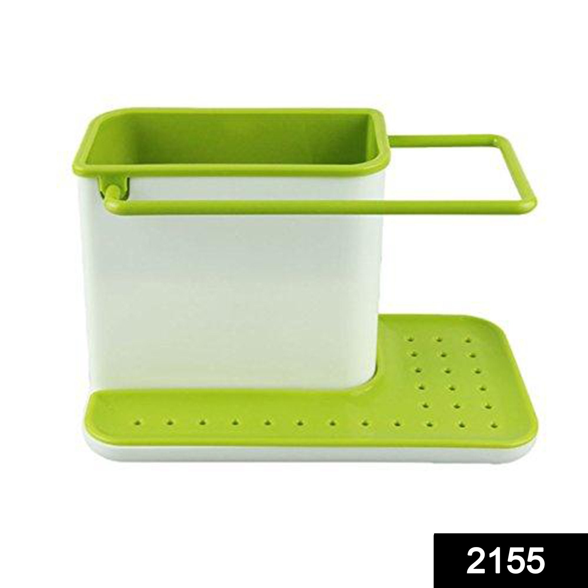 2155 Plastic 3-in-1 Stand for Kitchen Sink Organizer Dispenser for Dishwasher Liquid - SkyShopy