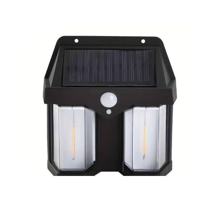 SkyShopy Double Lamp LED Wall Solar Lamp Waterproof Up & Down Luminous Lighting for Outdoor Villa/Garden/Yard/Fence Lamp Light (Pack of 1,Multicolor)