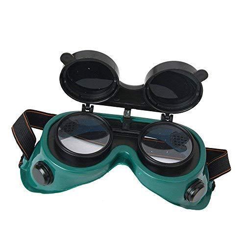 0417 Welding Goggles (Dark Green, Large) - SkyShopy