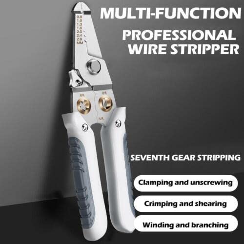 SkyShopy 6 In 1 Multifunction Electrician Wire Plier Tool || Electrical Wire Strippers Wire Splitting Pliers|| Stainless Steel Electrical Stripping Tool || Cable Stripping Cutting and Crimping
