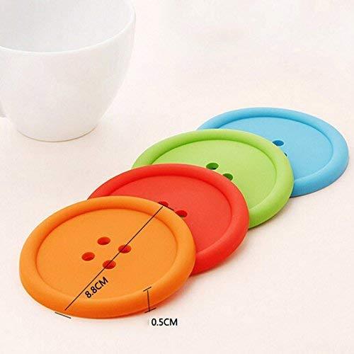 2148  Button Coasters Coffee Mat Pads Place Mat Holder Tea Cup Cushion - SkyShopy