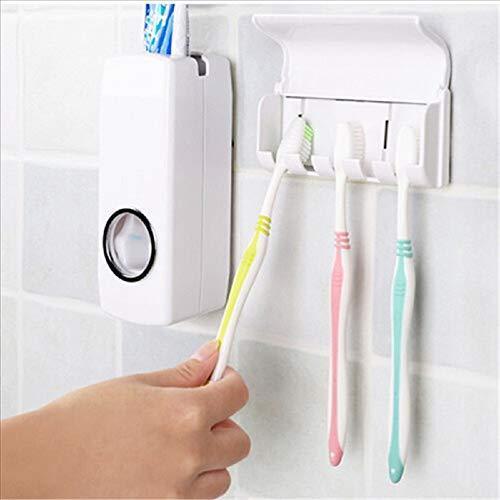 0174 Toothpaste Dispenser & Tooth Brush Holder - SkyShopy