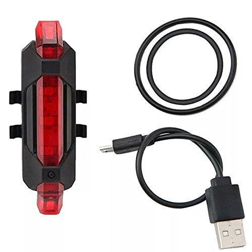 1561 Rechargeable Bicycle Front Waterproof LED Light (Red) - SkyShopy