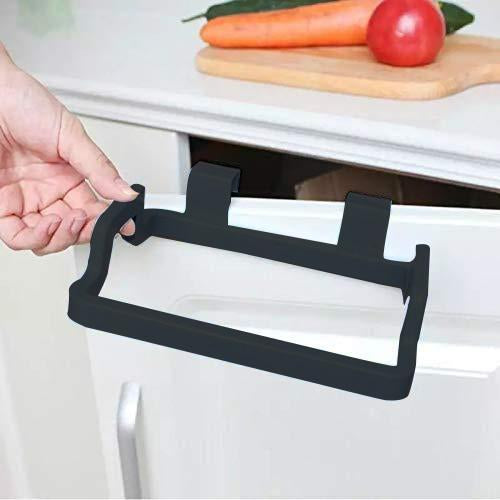 1169 Kitchen Plastic Garbage Bag Rack Holder ( Black Color ) - SkyShopy