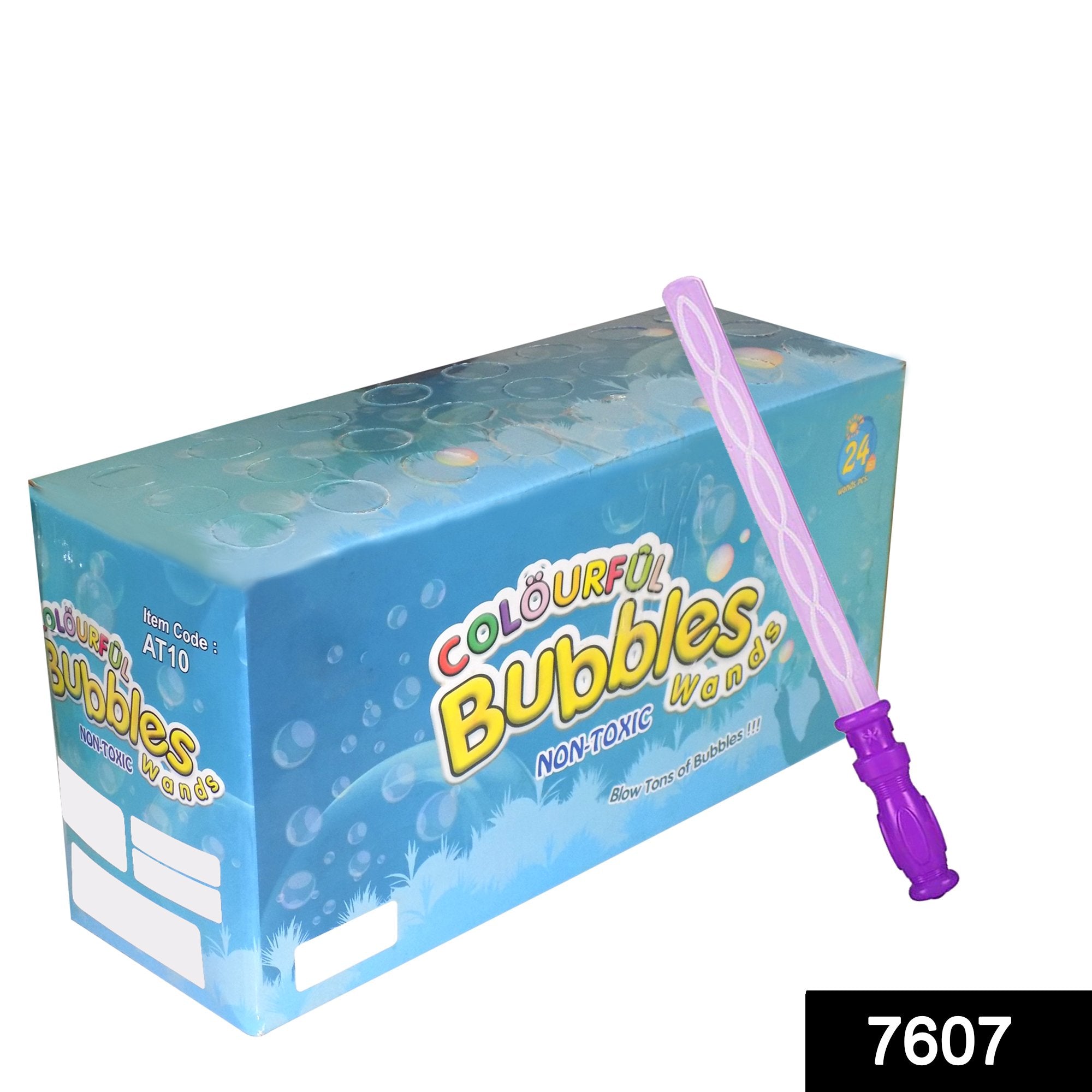 7607 Bubble Stick with Windmill Fan Toy for Kids (Multicolors, Pack of 24) - SkyShopy